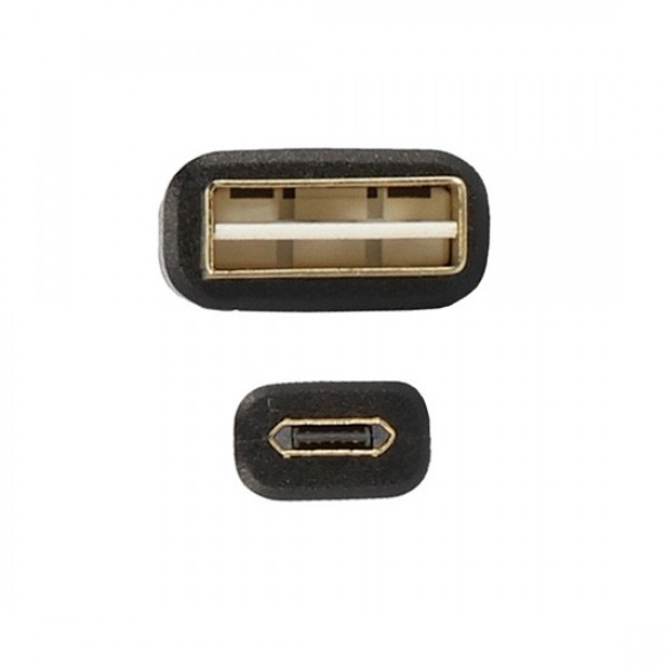 Cablu de date si incarcare micro USB reversibil 1m negru