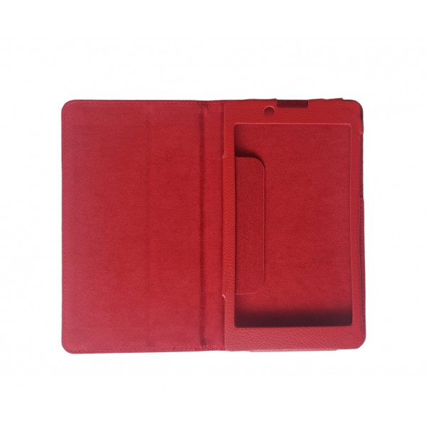 Husa piele ecologica Lenovo Tab 2 A7-30 de 7 inch rosie