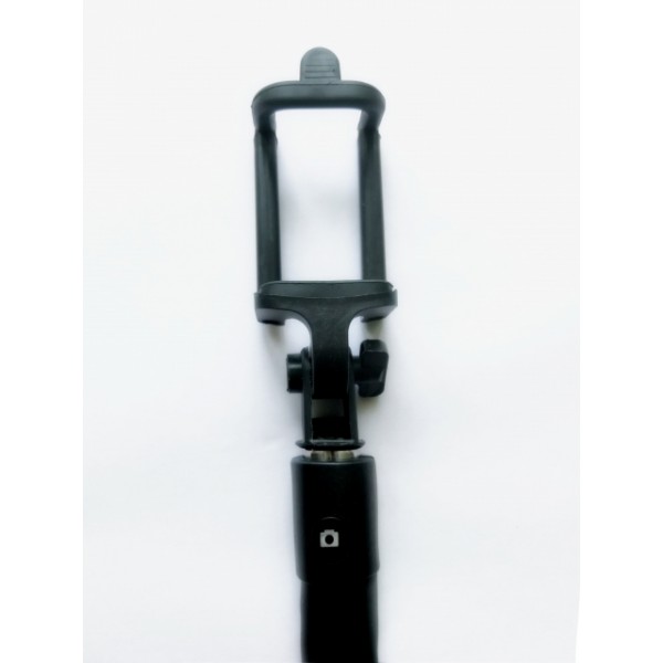 Selfie stick premium 80 cm cu suport si telecomanda bluetooth incorporate negru