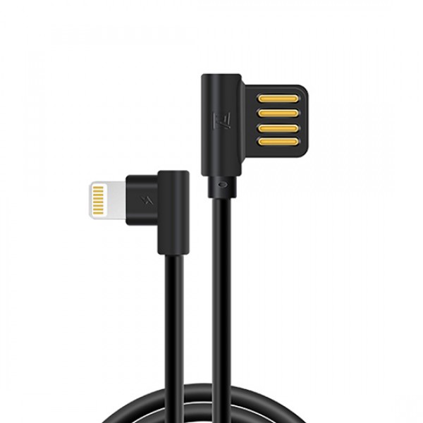 Cablu USB REMAX Lightning Axe RC-083i pentru iPhone 5/SE/6/6S/7/8/X 1.2m negru