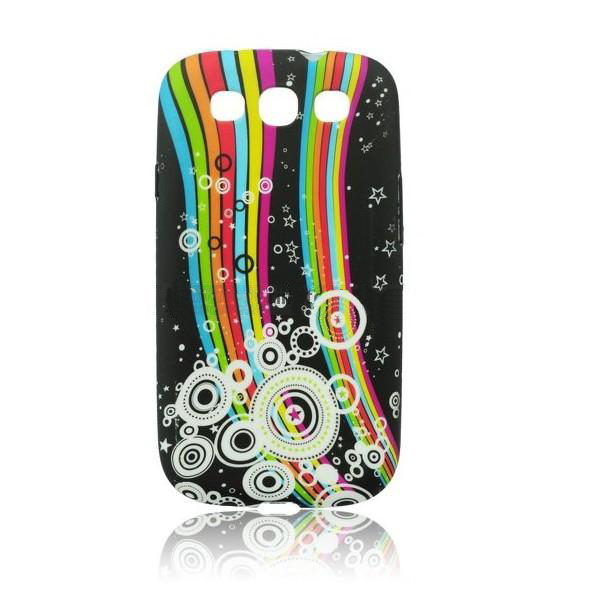 Husa de silicon pentru Samsung S7562/S7560 Galaxy Trend Design Coloured Stripes