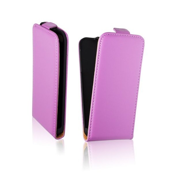 Husa flip slim pentru Apple iPhone 4G violet