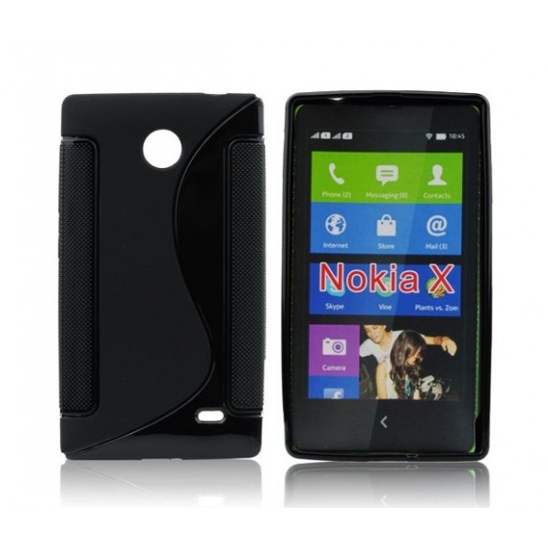 Husa silicon S-case pentru Nokia X/A110/Normandy neagra