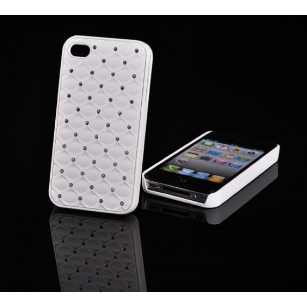 Carcasa model Diamond pentru iPhone 4G/4S alba
