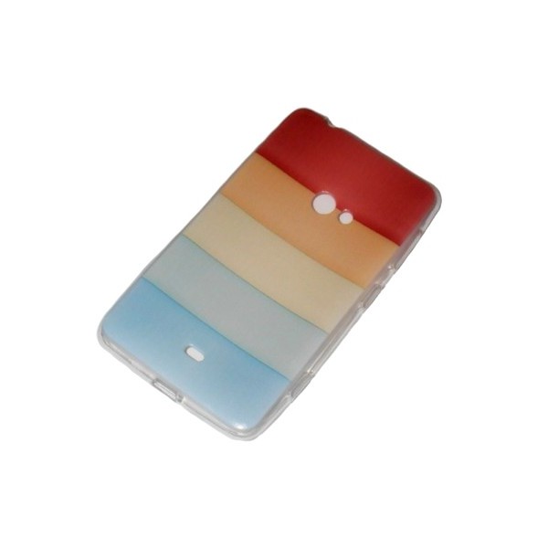 Husa de silicon Rainbow pentru Nokia Lumia 625