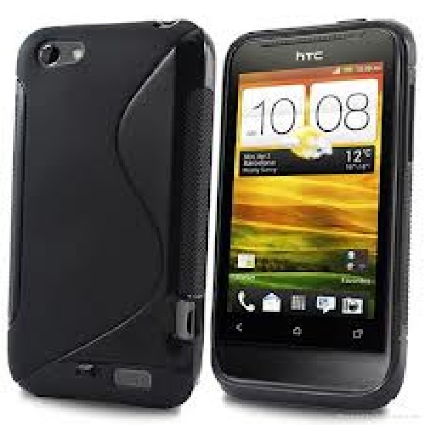 Husa de silicon S-case pentru HTC One V neagra