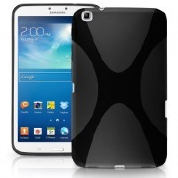 Husa de silicon X-Line pentru Samsung Galaxy Tab 3 Plus P8200 neagra