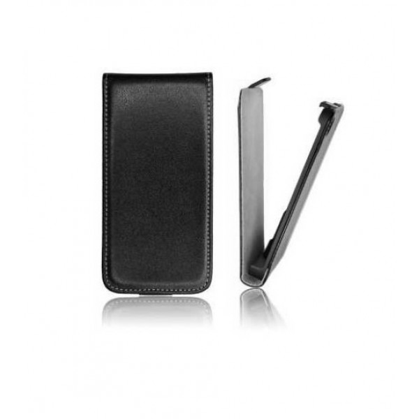 Husa flip slim pentru Samsung S5300 Galaxy Pocket neagra