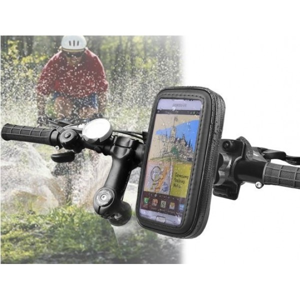 Suport pentru bicicleta (rezistent la apa) dimensiuni 125x62x20mm pentru telefon/GPS