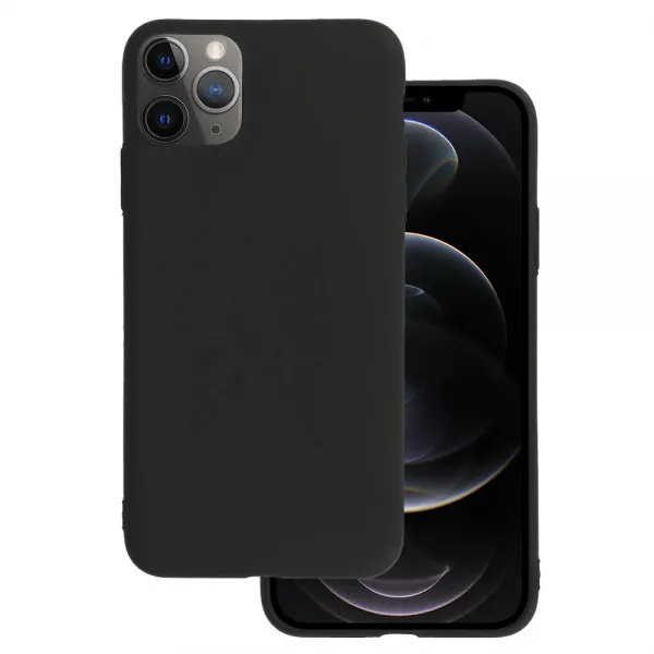 Husa de silicon neagra mata pentru Apple iPhone 11 PRO
