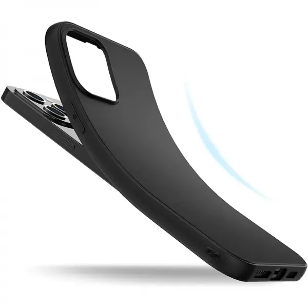 Husa de silicon neagra mata pentru Apple iPhone 11 PRO