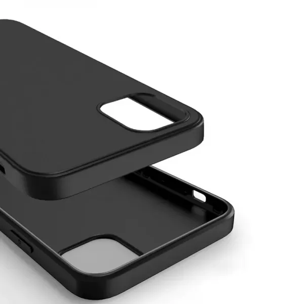 Husa de silicon neagra mata pentru Apple iPhone 11 PRO