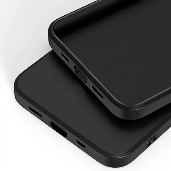 Husa de silicon neagra mata pentru Apple iPhone 11 PRO