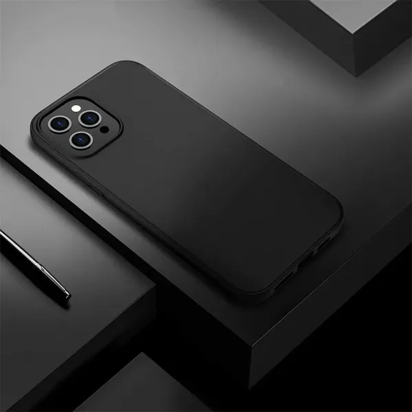 Husa de silicon neagra mata pentru Apple iPhone 11 PRO