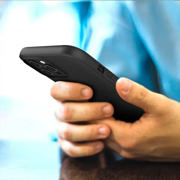Husa de silicon neagra mata pentru Apple iPhone 11 PRO
