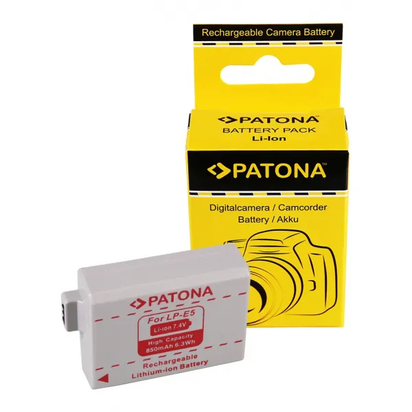 Acumulator /Baterie PATONA pentru CANON LP-E5 LPE5 EOS-450D EOS 450D EOS450D EOS1000-1012