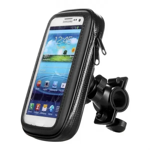 Suport telefon pentru bicicleta rezistent la apa dimensiuni interior 137x71x20mm