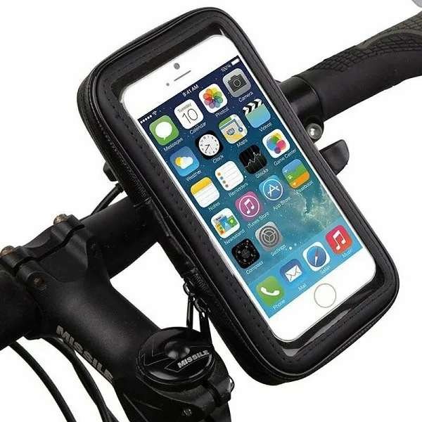 Suport telefon pentru bicicleta rezistent la apa dimensiuni interior 137x71x20mm