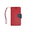 Husa flip TELONE Fancy Diary pentru Huawei P8 Lite (2017) / P9 Lite (2017) rosie cu bleumarin