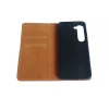Husa flip Diary Flexy piele naturala neagra pentru SAMSUNG GALAXY S23