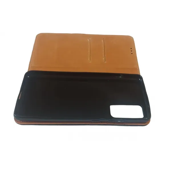 Husa flip Diary Flexy piele naturala neagra pentru SAMSUNG GALAXY S20 FE/LITE