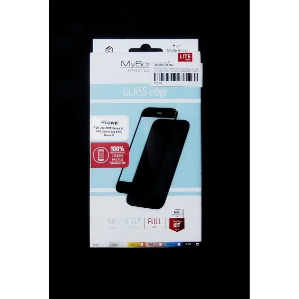 Folie de sticla Tempered Glass MyScreen LITE Glass Edge Full Glue Huawei P40 Lite/P20 Lite 2019/Nova 5i/Nova 6SE/Nova 7i neagra