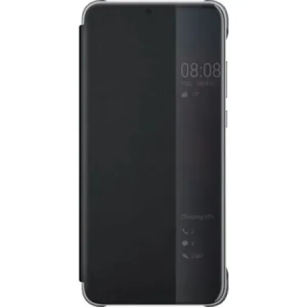 Husa Smart View Flip pentru Huawei P30 Lite neagra