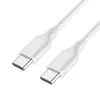 Cablu USB tip C - USB tip C 2m alb cu incarcare rapida