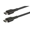 Cablu USB tip C - USB tip C 2m negru cu incarcare rapida