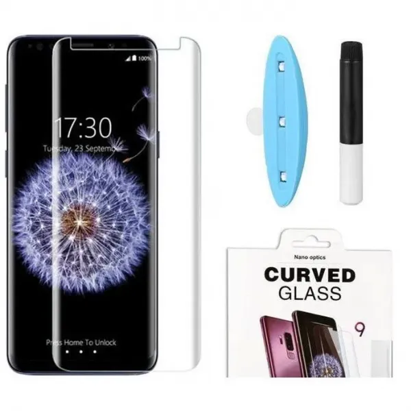 Folie de sticla curbata cu adeziv UV pentru HUAWEI P30 Lite