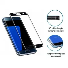 Folie de sticla securizata curbata pentru SAMSUNG A605 GALAXY A6 PLUS (2018) neagra