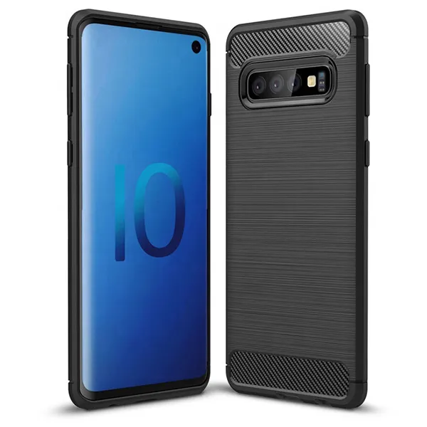 Husa de silicon CARBON pentru SAMSUNG A605 GALAXY A6 PLUS (2018) neagra