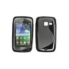 Husa de silicon S-case neagra pentru Samsung Wave Y S5380