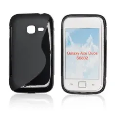 Husa de silicon S-case pentru Samsung S6802 ACE DUOS neagra