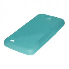 Husa de silicon pentru Allview P5 Quad turcoaz semitransparenta