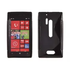 Husa de silicon pentru Nokia Lumia 928 neagra