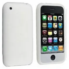Husa din silicon alba pentru iPhone 3G / 3Gs 
