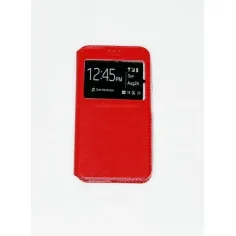 Husa flip S-View Flexy Stand rosie pentru Samsung Galaxy J7 J700F