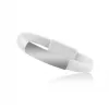 Cablu-bratara plat USB - USB Tip C alb