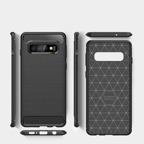 Husa de silicon CARBON pentru SAMSUNG A605 GALAXY A6 PLUS (2018) neagra