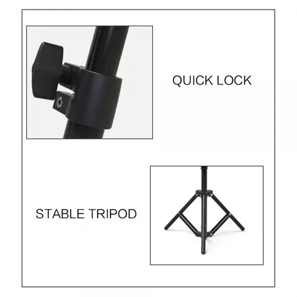 Selfie pack - trepied 1.6m cu lampa LED si suport telefon