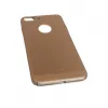 Husa policarbonat perforata pentru iPhone 7 Plus aurie mata