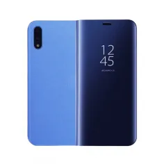 Husa Clear View Oglinda albastra pentru Huawei P30