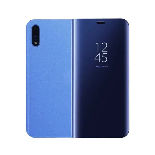 Husa Clear View Oglinda albastra pentru Huawei P30