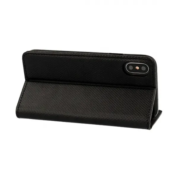 Husa flip Smart Book MAGNET pentru HUAWEI P SMART (2019) neagra