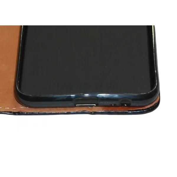 Husa flip Diary Flexy piele naturala neagra pentru SAMSUNG A605 GALAXY A6 PLUS (2018)