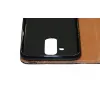 Husa flip Diary Flexy piele naturala neagra pentru SAMSUNG A605 GALAXY A6 PLUS (2018)