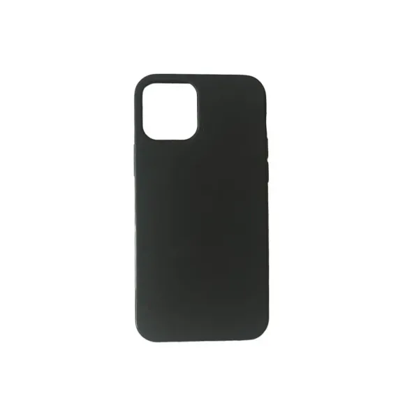 Husa de silicon neagra mata pentru iPhone 12 Mini