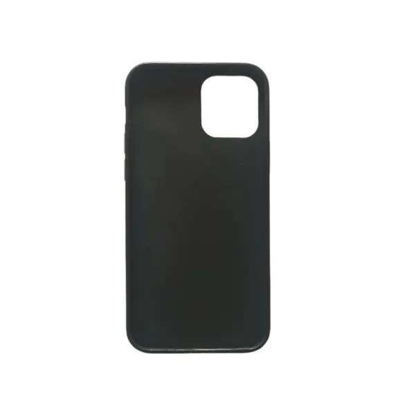 Husa de silicon neagra mata pentru iPhone 12 Mini