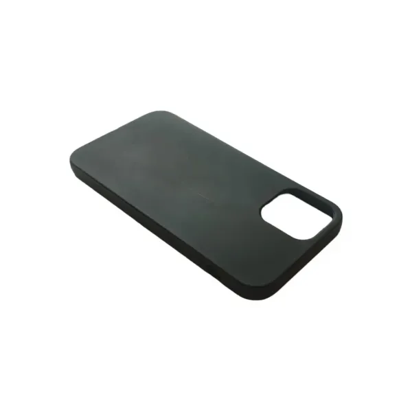 Husa de silicon neagra mata pentru iPhone 12 Mini
